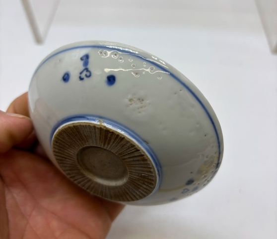 古玩陶瓷鹿紋青花盤真品鑒賞圖