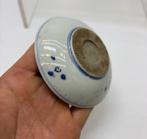 古玩陶瓷鹿紋青花盤真品鑒賞圖