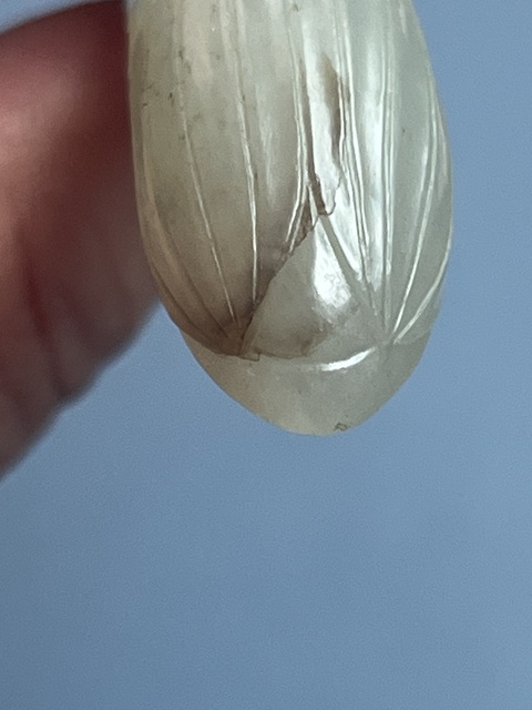 古玩玉器玉發(fā)簪殘件真品鑒賞圖