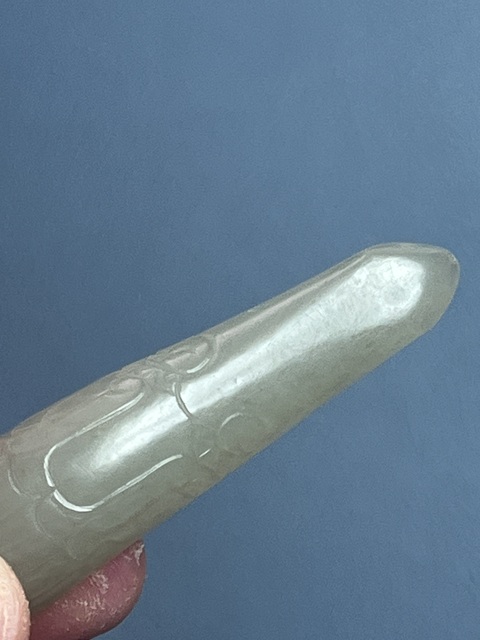 古玩玉器玉發(fā)簪殘件真品鑒賞圖