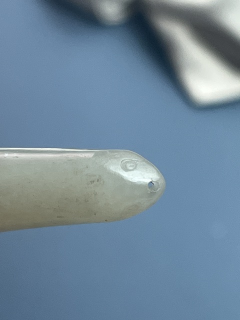 古玩玉器玉發(fā)簪殘件真品鑒賞圖