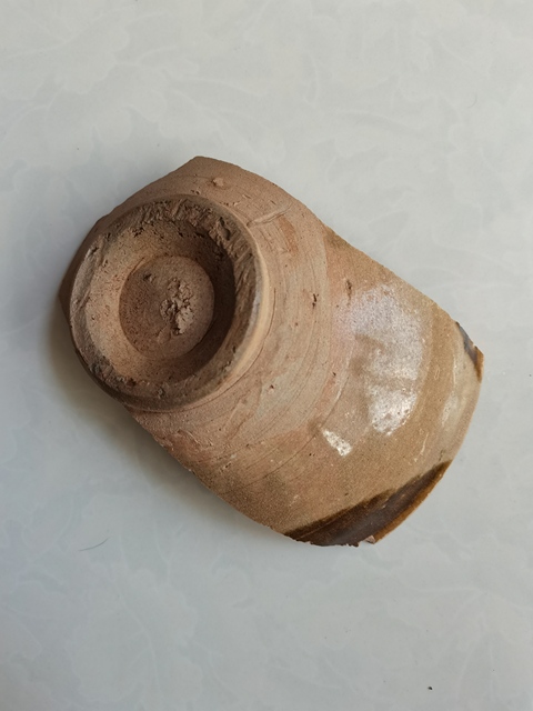 古玩陶瓷長沙窯釉下彩繪花卉紋標本真品鑒賞圖