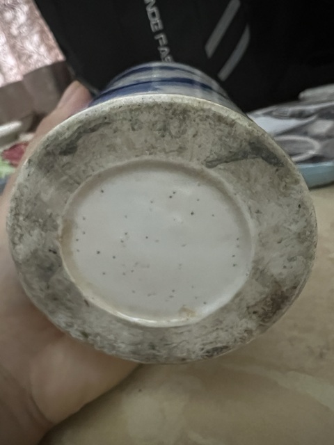 古玩陶瓷青花筆筒真品鑒賞圖