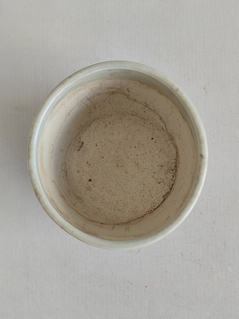 古玩陶瓷吉語紋青花圈足筒式香爐真品鑒賞圖