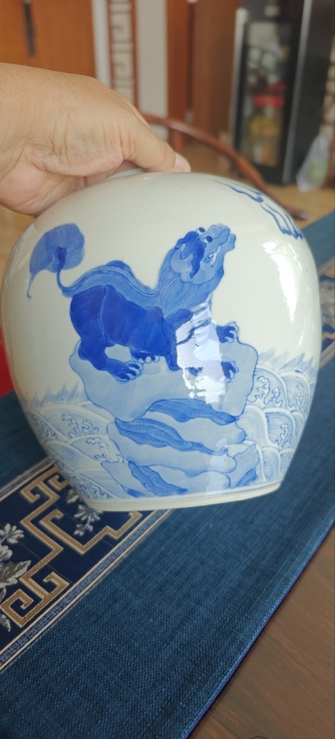 古玩陶瓷青花罐真品鑒賞圖