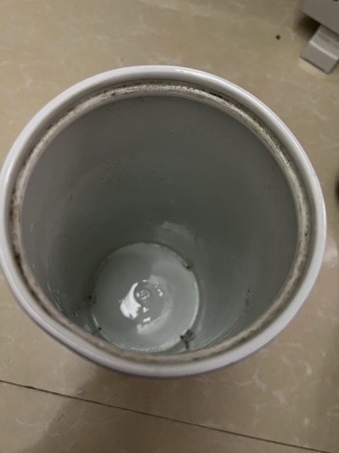 古玩陶瓷青花福祿壽紋帽筒真品鑒賞圖
