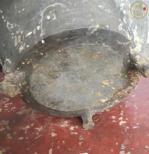 古玩陶瓷秦漢·旋紋三足熊腿倉真品鑒賞圖