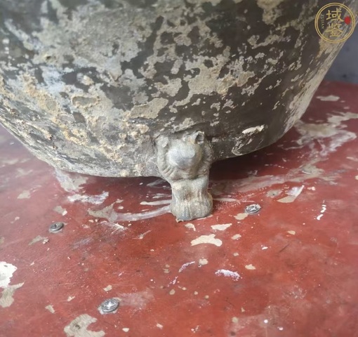 古玩陶瓷秦漢·旋紋三足熊腿倉真品鑒賞圖