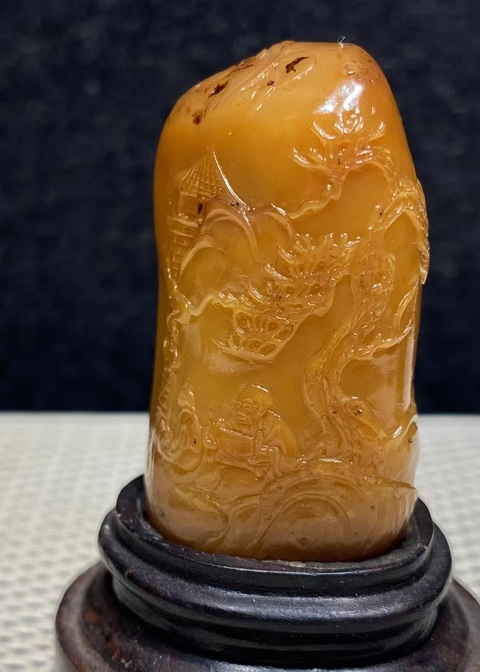 古玩雜項(xiàng)壽山田黃石擺件真品鑒賞圖