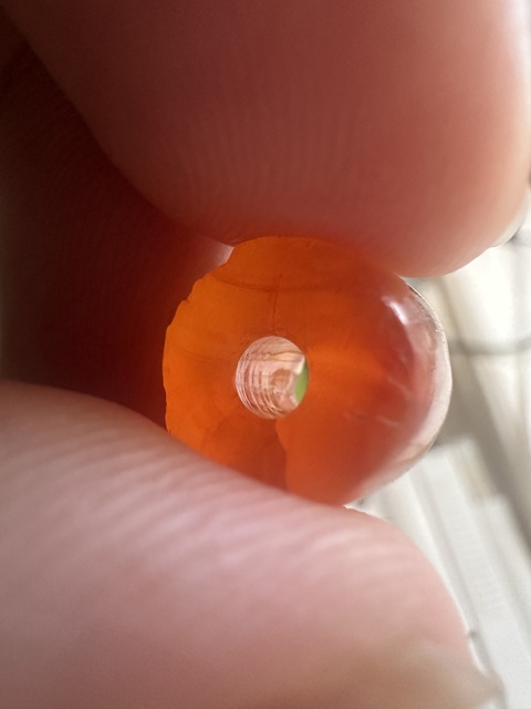 古玩玉器西周瑪瑙珠真品鑒賞圖