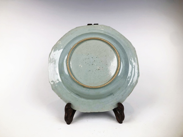 古玩陶瓷清乾隆·青花山水樓閣八方盤拍賣,當前價格0元