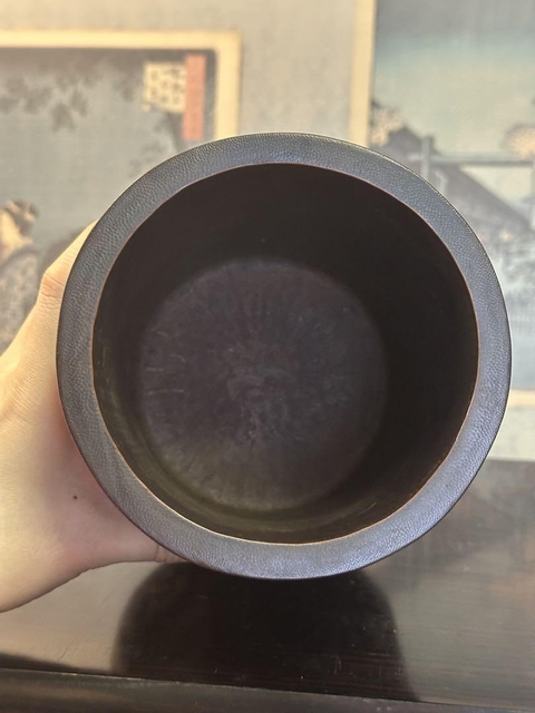 古玩雜項(xiàng)竹雕筆筒真品鑒賞圖