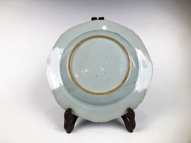 古玩陶瓷清早期·青花柳樹八方盤拍賣，當(dāng)前價格0元