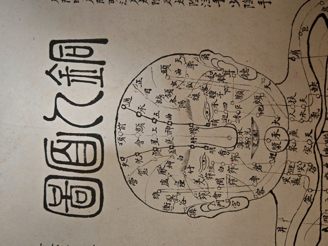 古玩字畫佚名銅人面圖真品鑒賞圖