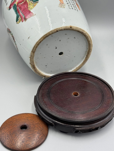 古玩陶瓷無雙譜粉彩冬瓜罐真品鑒賞圖