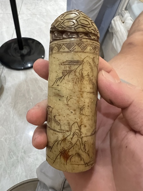古玩雜項閑章：年年有余真品鑒賞圖