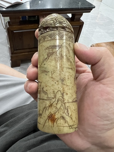 古玩雜項閑章：年年有余真品鑒賞圖