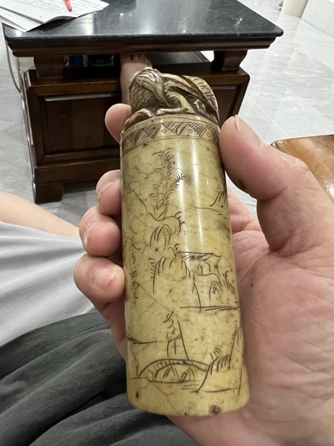 古玩雜項閑章：年年有余真品鑒賞圖