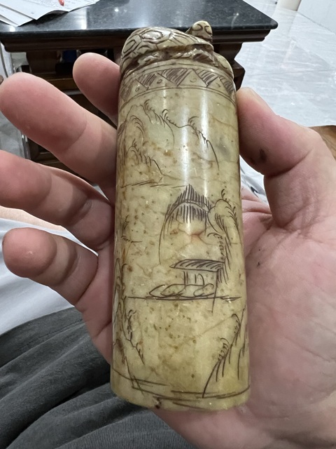古玩雜項閑章：年年有余真品鑒賞圖