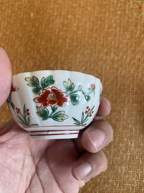 古玩陶瓷五彩花卉紋杯碟拍賣,當前價格3888元