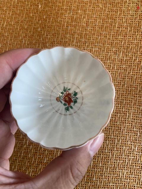 古玩陶瓷五彩花卉紋杯碟拍賣,當前價格3888元