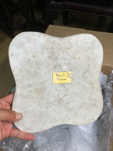 古玩陶瓷粉彩愛鵝圖瓷板真品鑒賞圖