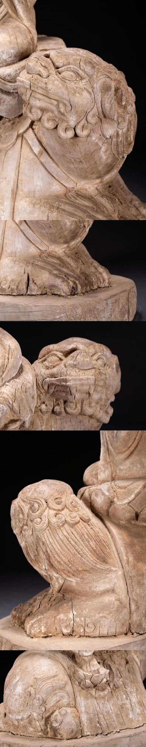 古玩雜項木雕觀音真品鑒賞圖