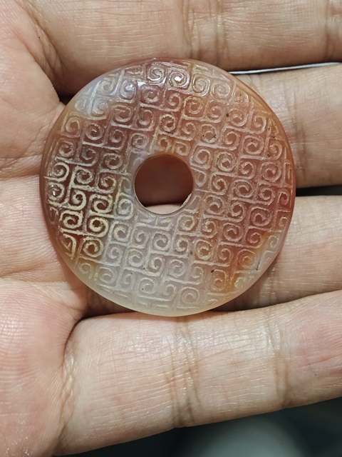 古玩玉器仿古做舊璧型件真品鑒賞圖