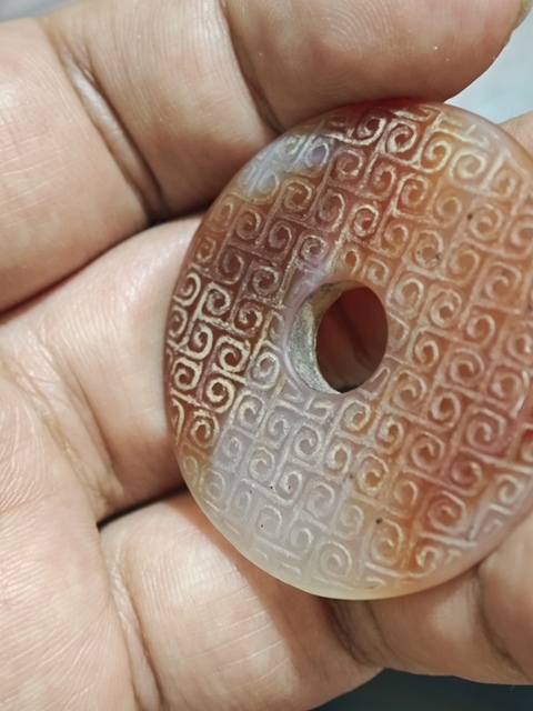 古玩玉器仿古做舊璧型件真品鑒賞圖