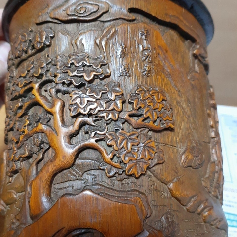 古玩雜項筆筒真品鑒賞圖