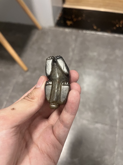 古玩玉器提油仿古“玉獸”真品鑒賞圖