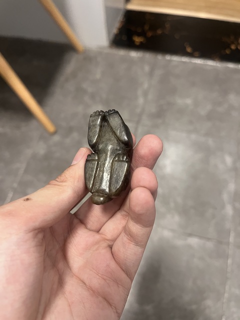 古玩玉器提油仿古“玉獸”真品鑒賞圖