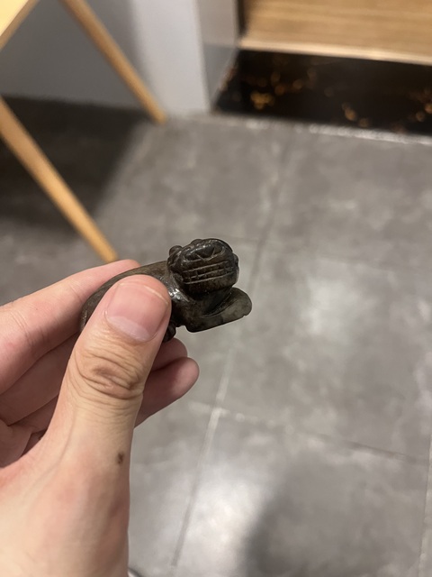 古玩玉器提油仿古“玉獸”真品鑒賞圖