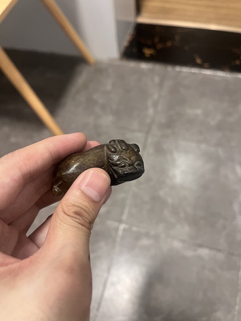 古玩玉器提油仿古“玉獸”真品鑒賞圖