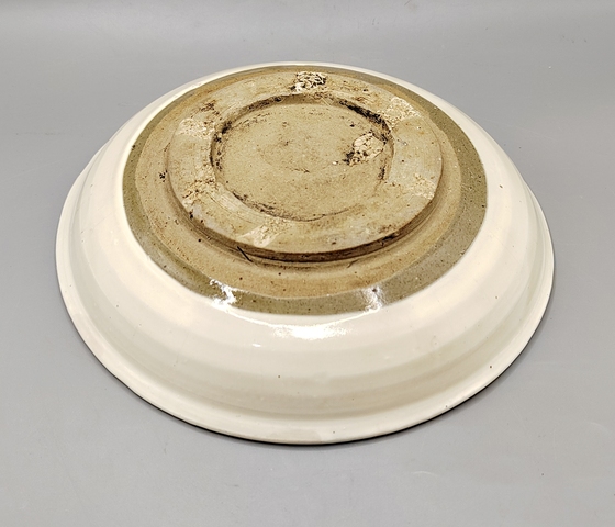古玩陶瓷磁州窯白釉盤真品鑒賞圖