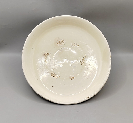 古玩陶瓷磁州窯白釉盤真品鑒賞圖