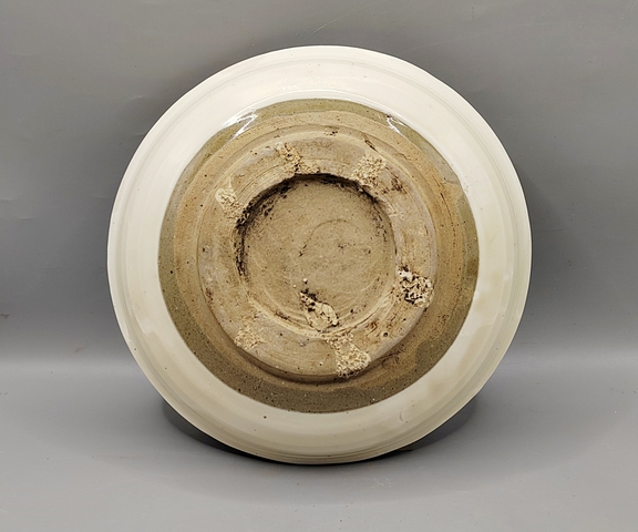 古玩陶瓷磁州窯白釉盤真品鑒賞圖