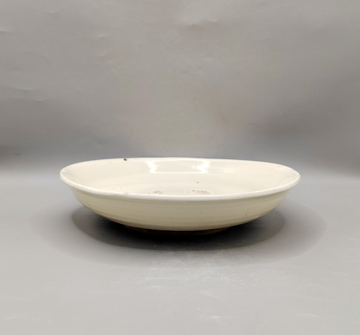 古玩陶瓷磁州窯白釉盤真品鑒賞圖