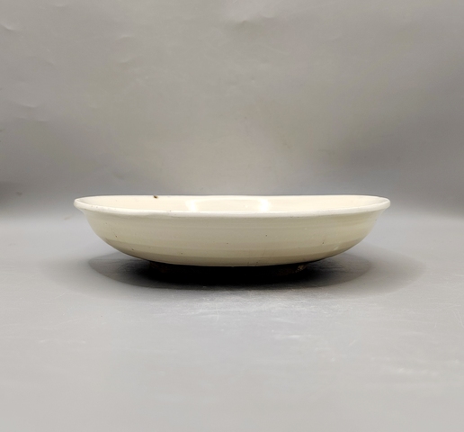 古玩陶瓷磁州窯白釉盤真品鑒賞圖