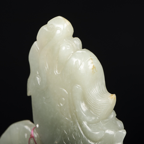 古玩玉器和田玉雕“魚化龍”擺件真品鑒賞圖
