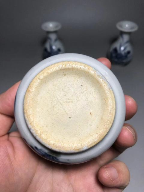 古玩陶瓷清早期,青花花卉紋三貢拍賣,當前價格4000元