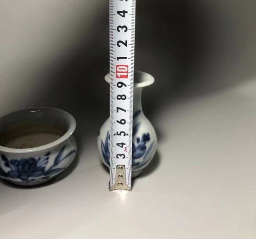 古玩陶瓷清早期,青花花卉紋三貢拍賣,當前價格4000元