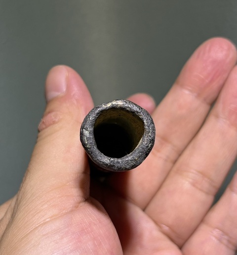 古玩銅器銅首真品鑒賞圖