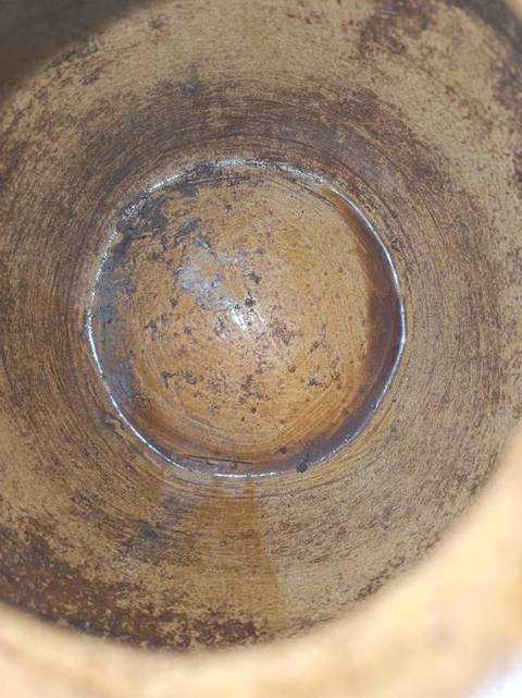 古玩陶瓷醬黃釉執(zhí)壺真品鑒賞圖