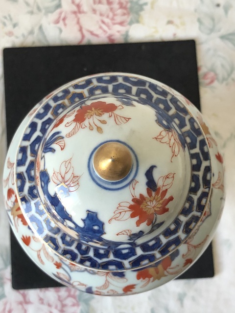 古玩陶瓷青花礬紅雞腿蓋瓶真品鑒賞圖