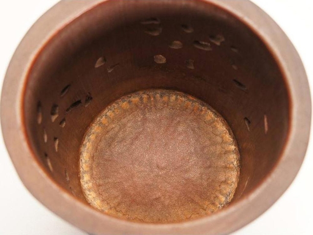 古玩雜項竹雕筆筒真品鑒賞圖