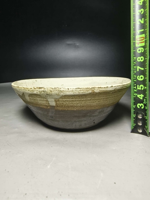 古玩陶瓷磁州窯醬釉碗拍賣,當前價格168元