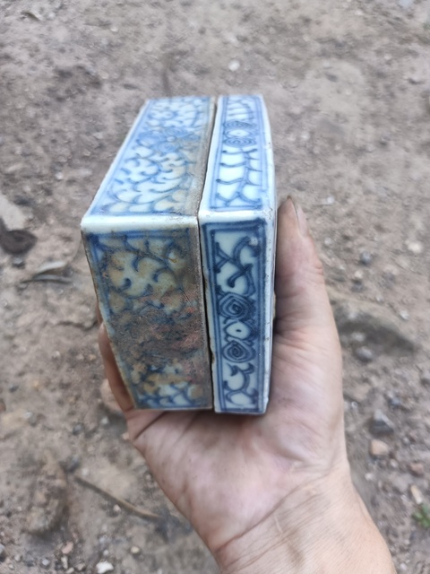 古玩陶瓷青花印泥盒真品鑒賞圖