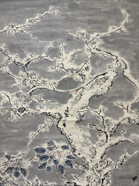 古玩字畫(huà)海仙款寫(xiě)意雪梅真品鑒賞圖
