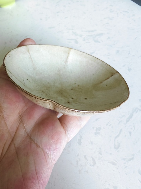 古玩陶瓷青白釉葵口碗真品鑒賞圖